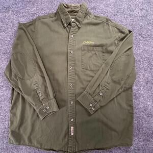 Ducks Unlimited Men's Casual Button-Down Shirt Olive Green #263